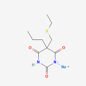 5-(Ethylthiomethyl)-5-propylbarbituric acid sodium salt