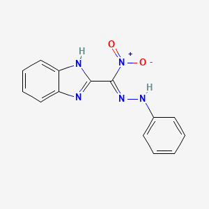 N-[(Z)-[1H-benzimidazol-2-yl(nitro)methylidene]amino]aniline