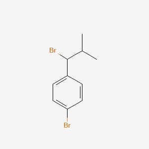 molecular formula C10H12Br2 B1443886 1-溴-4-(1-溴-2-甲基丙基)苯 CAS No. 1341871-86-0