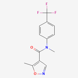 N,5-Dimethyl-N-[4-(trifluoromethyl)phenyl]-1,2-oxazole-4-carboxamide