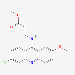 beta-Alanine, N-(6-chloro-2-methoxy-9-acridinyl)-, methyl ester