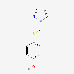 4-{[(1H-Pyrazol-1-yl)methyl]sulfanyl}phenol