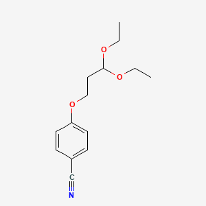 molecular formula C14H19NO3 B1443909 4-(3,3-Diethoxypropoxy)benzonitrile CAS No. 1394040-22-2