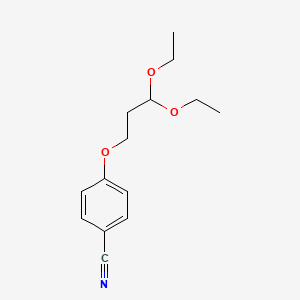 molecular formula C14H19NO3 B1443909 4-(3,3-二乙氧基丙氧基)苯甲腈 CAS No. 1394040-22-2