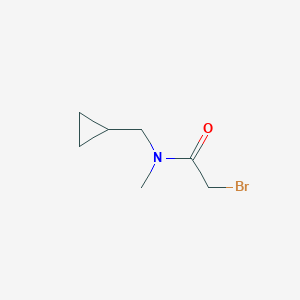molecular formula C7H12BrNO B1443915 2-溴-N-(环丙基甲基)-N-甲基乙酰胺 CAS No. 1270785-91-5