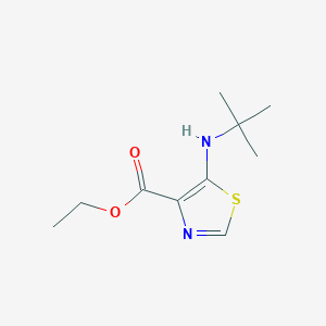 molecular formula C10H16N2O2S B1443919 Ethyl 5-(tert-butylamino)thiazole-4-carboxylate CAS No. 1341132-68-0