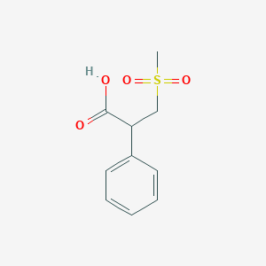 molecular formula C10H12O4S B1443925 3-甲磺酰基-2-苯基丙酸 CAS No. 1341947-50-9
