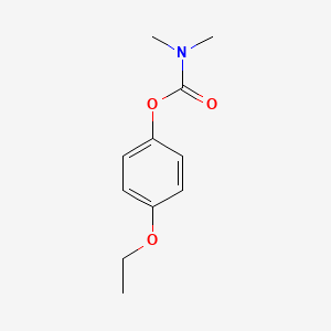 molecular formula C11H15NO3 B14439257 4-Ethoxyphenol dimethylcarbamate CAS No. 73986-55-7