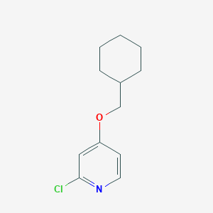molecular formula C12H16ClNO B1443931 2-Chloro-4-(cyclohexylmethoxy)pyridine CAS No. 1341485-24-2