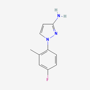 molecular formula C10H10FN3 B1443932 1-(4-氟-2-甲基苯基)-1H-吡唑-3-胺 CAS No. 1341958-09-5