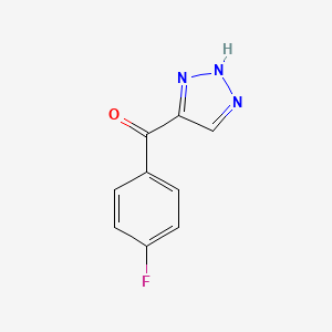 molecular formula C9H6FN3O B1443953 4-(4-fluorobenzoyl)-1H-1,2,3-triazole CAS No. 1416447-75-0