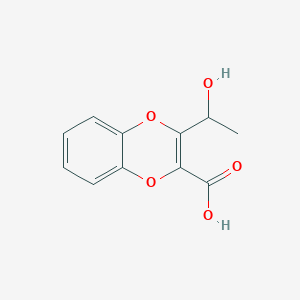 3-(1-Hydroxyethyl)-1,4-benzodioxine-2-carboxylic acid