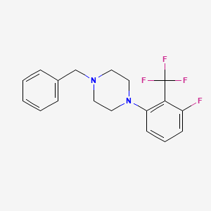 B1443957 1-Benzyl-4-(3-fluoro-2-(trifluoromethyl)-phenyl)piperazine CAS No. 1707581-18-7