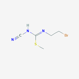 methyl N'-(2-bromoethyl)-N-cyanocarbamimidothioate