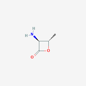 B144397 (3S,4S)-3-Amino-4-methyloxetan-2-one CAS No. 131232-74-1
