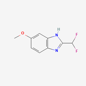 molecular formula C9H8F2N2O B1443984 2-(二氟甲基)-6-甲氧基-1H-苯并[d]咪唑 CAS No. 939773-89-4