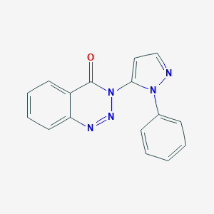 B144401 3-(1-Phenyl-1H-pyrazol-5-yl)-1,2,3-benzotriazin-4(3H)-one CAS No. 131073-49-9