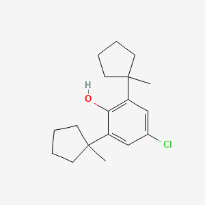 4-Chloro-2,6-bis(1-methylcyclopentyl)phenol