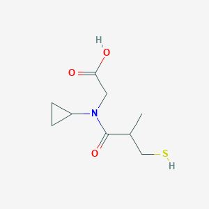 N-Cyclopropyl-N-(2-methyl-3-sulfanylpropanoyl)glycine