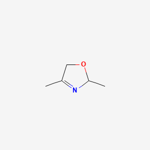 molecular formula C5H9NO B14440161 2,4-Dimethyl-3-oxazoline CAS No. 77311-02-5