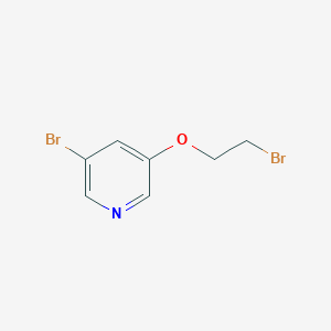 molecular formula C7H7Br2NO B1444017 3-溴-5-(2-溴乙氧基)吡啶 CAS No. 1343714-29-3
