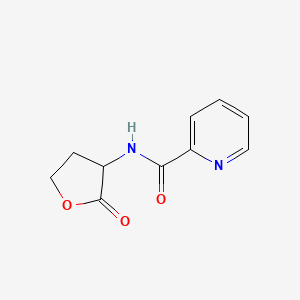 molecular formula C10H10N2O3 B14440179 N-(2-Oxotetrahydro-3-furyl)picolinamide CAS No. 77694-37-2