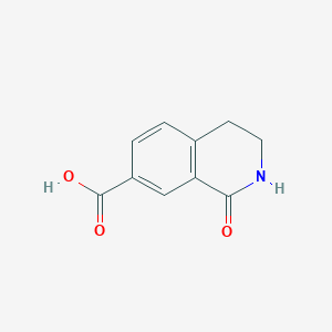 molecular formula C10H9NO3 B1444019 7-异喹啉甲酸，1,2,3,4-四氢-1-氧代- CAS No. 1343932-64-8