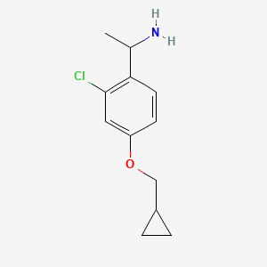 1-(2-Chloro-4-cyclopropylmethoxyphenyl)-ethylamine