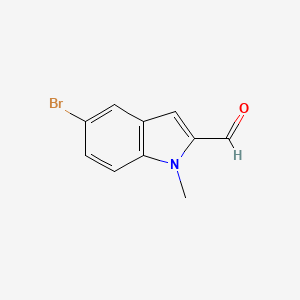 molecular formula C10H8BrNO B1444021 5-bromo-1-methyl-1H-indole-2-carbaldehyde CAS No. 1287693-76-8