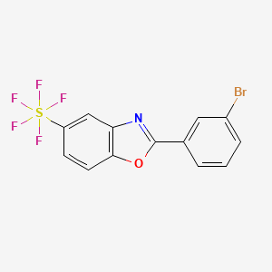 2-(3-Bromophenyl)-5-(pentafluorosulfanyl)benzooxazole