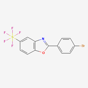 2-(4-Bromophenyl)-5-(pentafluorosulfanyl)benzooxazole