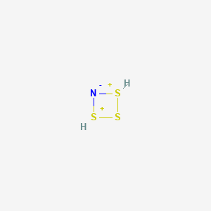 molecular formula H2NS3+ B14440233 Trithiazetidin-1-ium CAS No. 79796-24-0