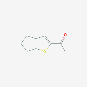molecular formula C9H10OS B1444026 1-{4H,5H,6H-cyclopenta[b]thiophen-2-yl}ethan-1-one CAS No. 1394759-65-9