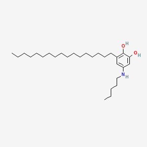 3-Heptadecyl-5-(pentylamino)-1,2-benzenediol