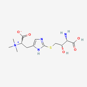 1H-Imidazole-4-ethanaminium, 2-(((2S,3S)-3-amino-3-carboxy-2-hydroxypropyl)thio)-alpha-carboxy-N,N,N-trimethyl-, inner salt, (alphaS)-