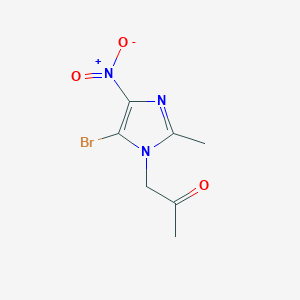 1-(5-Bromo-2-methyl-4-nitro-1H-imidazol-1-yl)propan-2-one