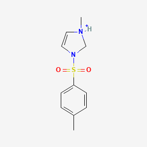 1-Methyl-3-(4-methylbenzene-1-sulfonyl)-2,3-dihydro-1H-imidazol-1-ium