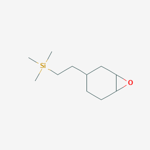 molecular formula C11H22OSi B14440296 Trimethyl[2-(7-oxabicyclo[4.1.0]heptan-3-yl)ethyl]silane CAS No. 74496-07-4