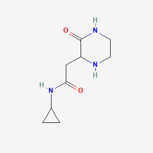 N-cyclopropyl-2-(3-oxopiperazin-2-yl)acetamide