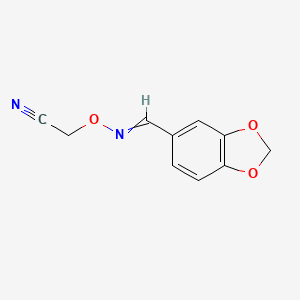 ({[(2H-1,3-Benzodioxol-5-yl)methylidene]amino}oxy)acetonitrile