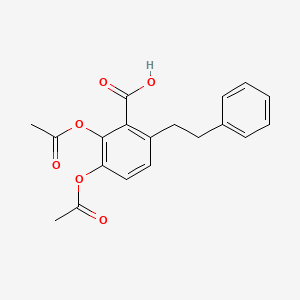 2,3-Bis(acetyloxy)-6-(2-phenylethyl)benzoic acid