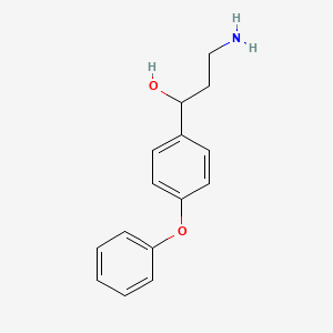 molecular formula C15H17NO2 B1444036 3-Amino-1-(4-phenoxyphenyl)propan-1-ol CAS No. 1447965-81-2
