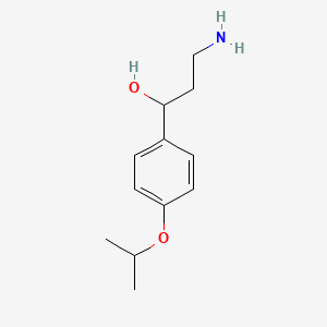 molecular formula C12H19NO2 B1444044 3-Amino-1-(4-isopropoxyphenyl)propan-1-ol CAS No. 1312140-47-8