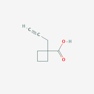 molecular formula C8H10O2 B1444045 1-(Prop-2-yn-1-yl)cyclobutane-1-carboxylic acid CAS No. 1423032-50-1