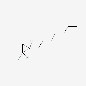 molecular formula C12H24 B14440483 1-Ethyl-2-heptylcyclopropane CAS No. 74663-86-8