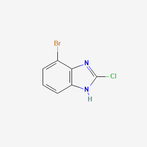 molecular formula C7H4BrClN2 B1444050 4-Bromo-2-chloro-1H-benzimidazole CAS No. 1248548-54-0