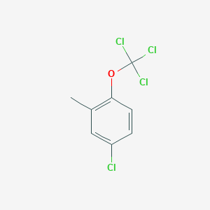 molecular formula C8H6Cl4O B1444052 4-Chloro-2-methyl-1-(trichloromethoxy)benzene CAS No. 725714-34-1