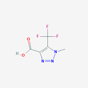 molecular formula C5H4F3N3O2 B1444053 1-methyl-5-(trifluoromethyl)-1H-1,2,3-triazole-4-carboxylic acid CAS No. 1266841-66-0