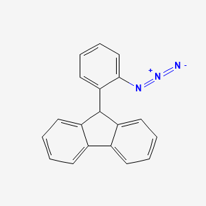 molecular formula C19H13N3 B14440564 9-(2-Azidophenyl)-9H-fluorene CAS No. 74357-30-5