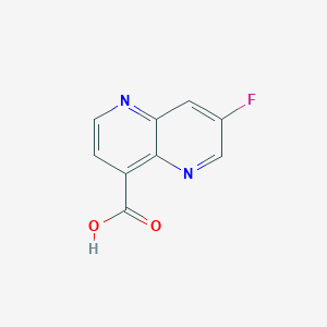 molecular formula C9H5FN2O2 B1444058 7-Fluoro-1,5-naphthyridine-4-carboxylic acid CAS No. 1437790-02-7